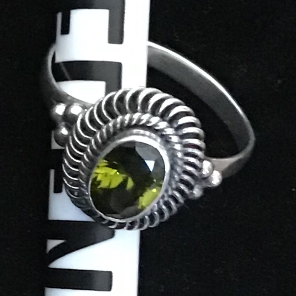 Sterling Silver PERIDOT Ring